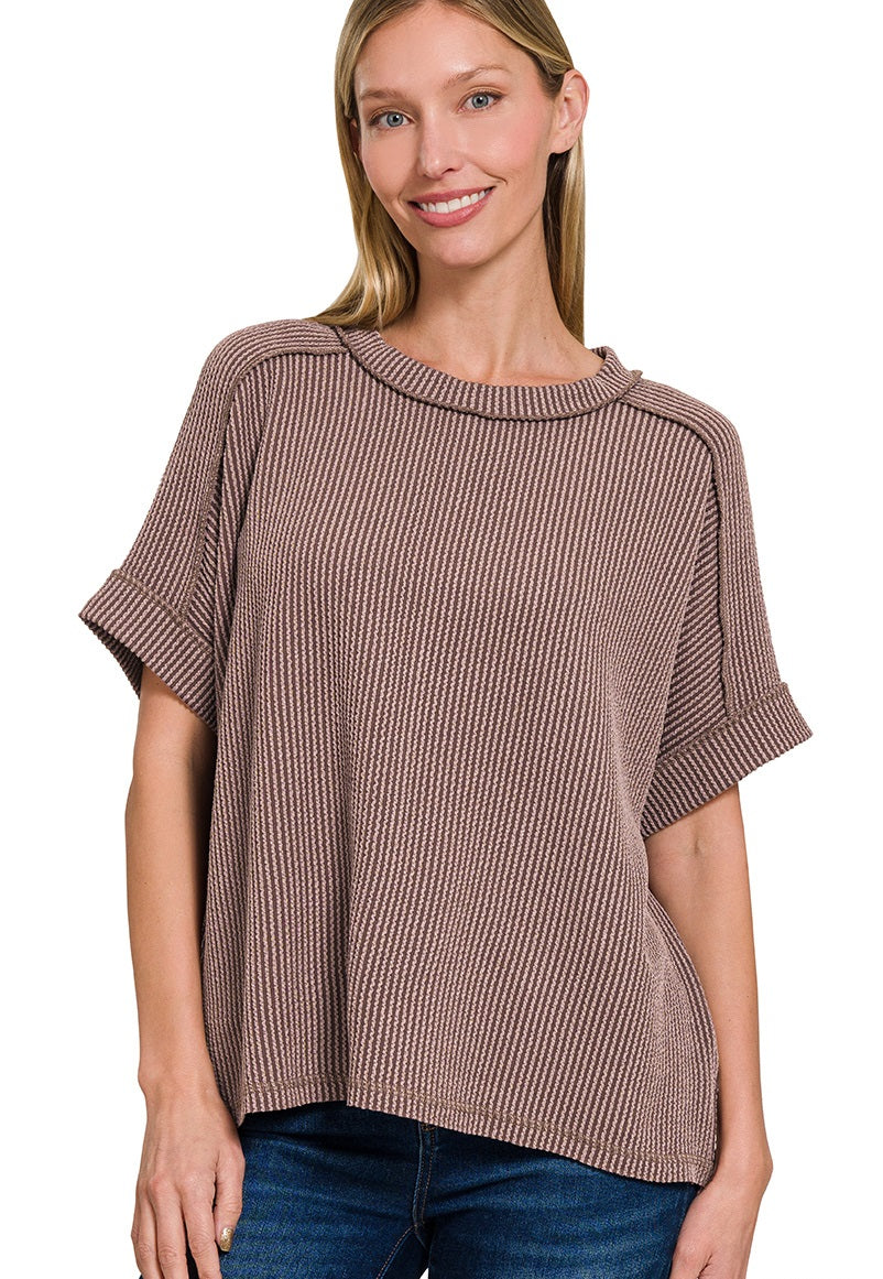 Ribbed Roxy Top