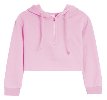 Cloud Cropped 1/2 Zip Hoodie