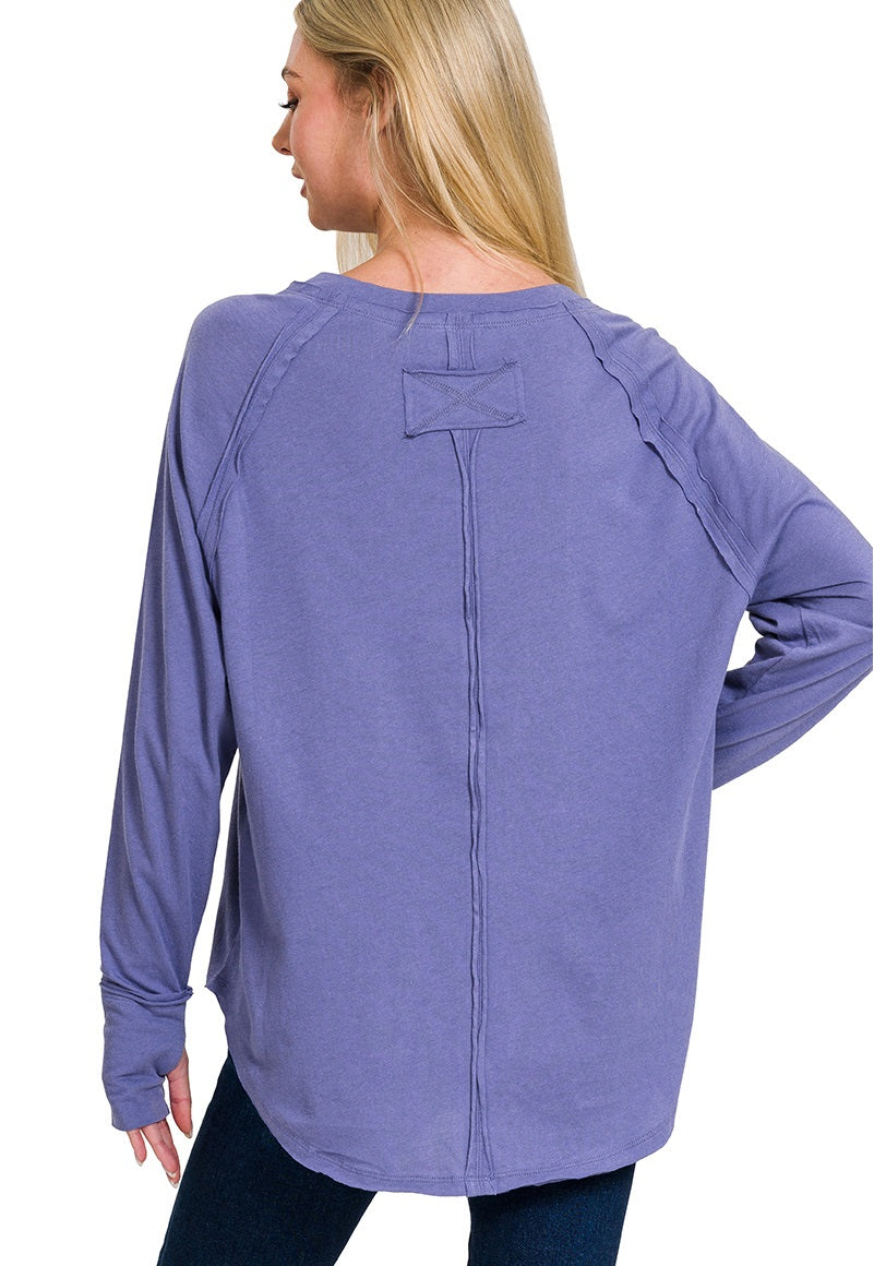 Cotton Long Sleeve Raglan