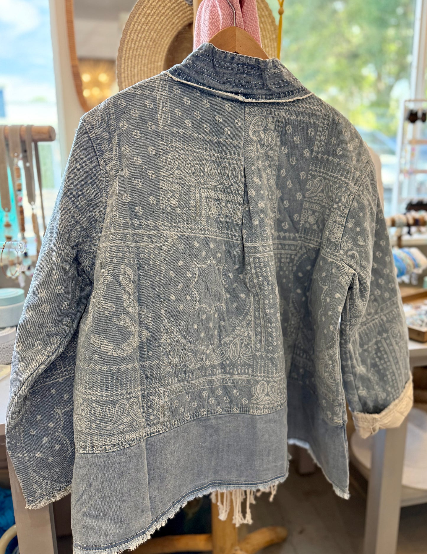 Paisley Patch Denim Jacket
