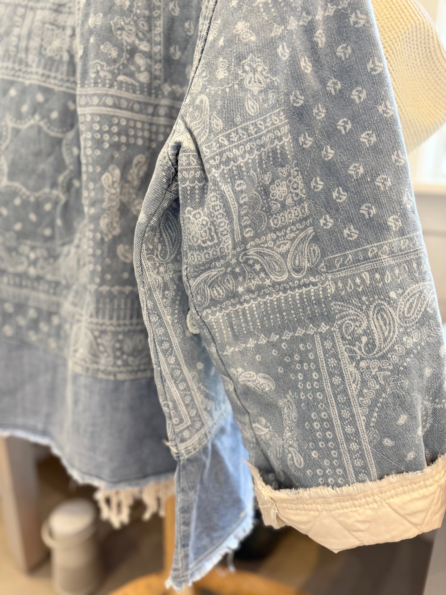 Paisley Patch Denim Jacket