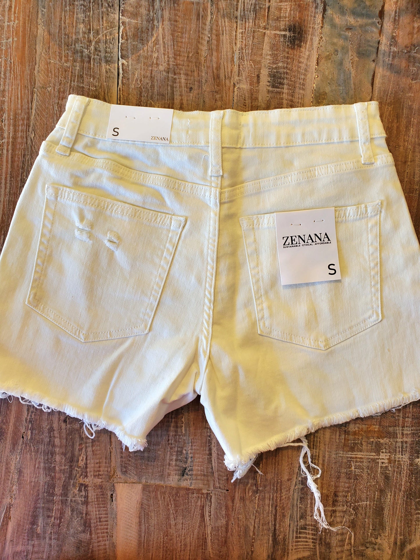 White Nala Shorts