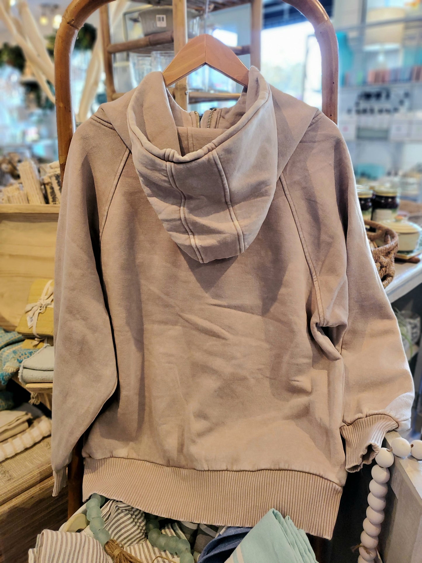 Oversized Fleece 1/4 Zip Hoodie