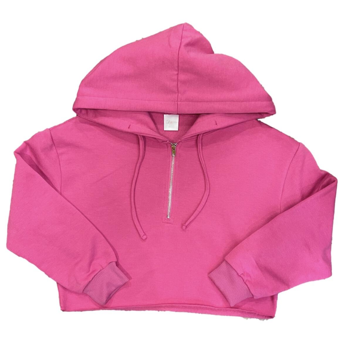 Cloud Cropped 1/2 Zip Hoodie