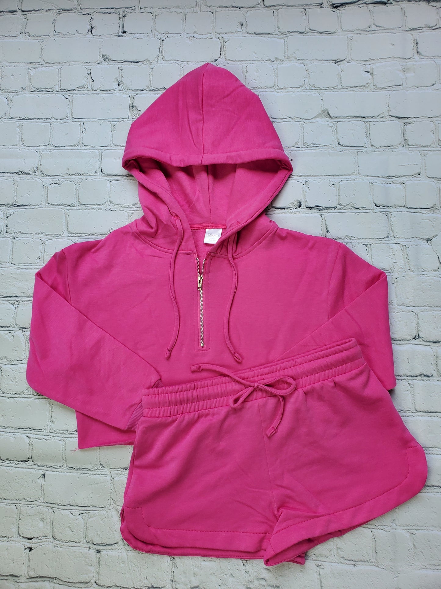 Cloud Cropped 1/2 Zip Hoodie