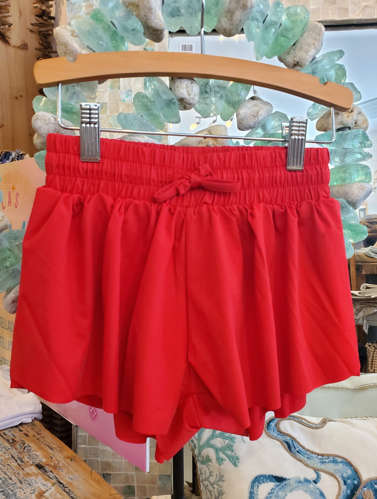 Flutter Shorts Red