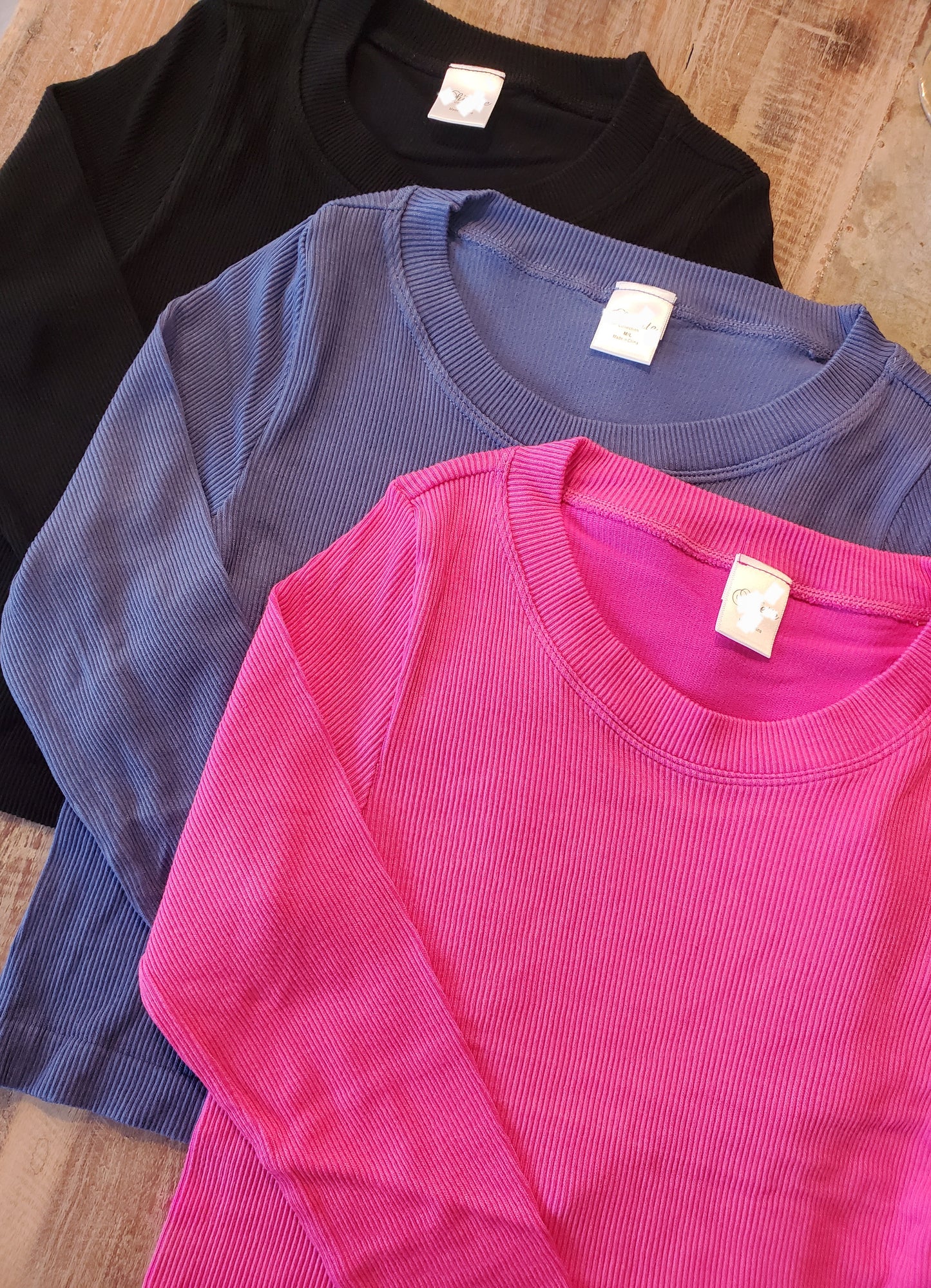 Mia Long Sleeve Ribbed Top