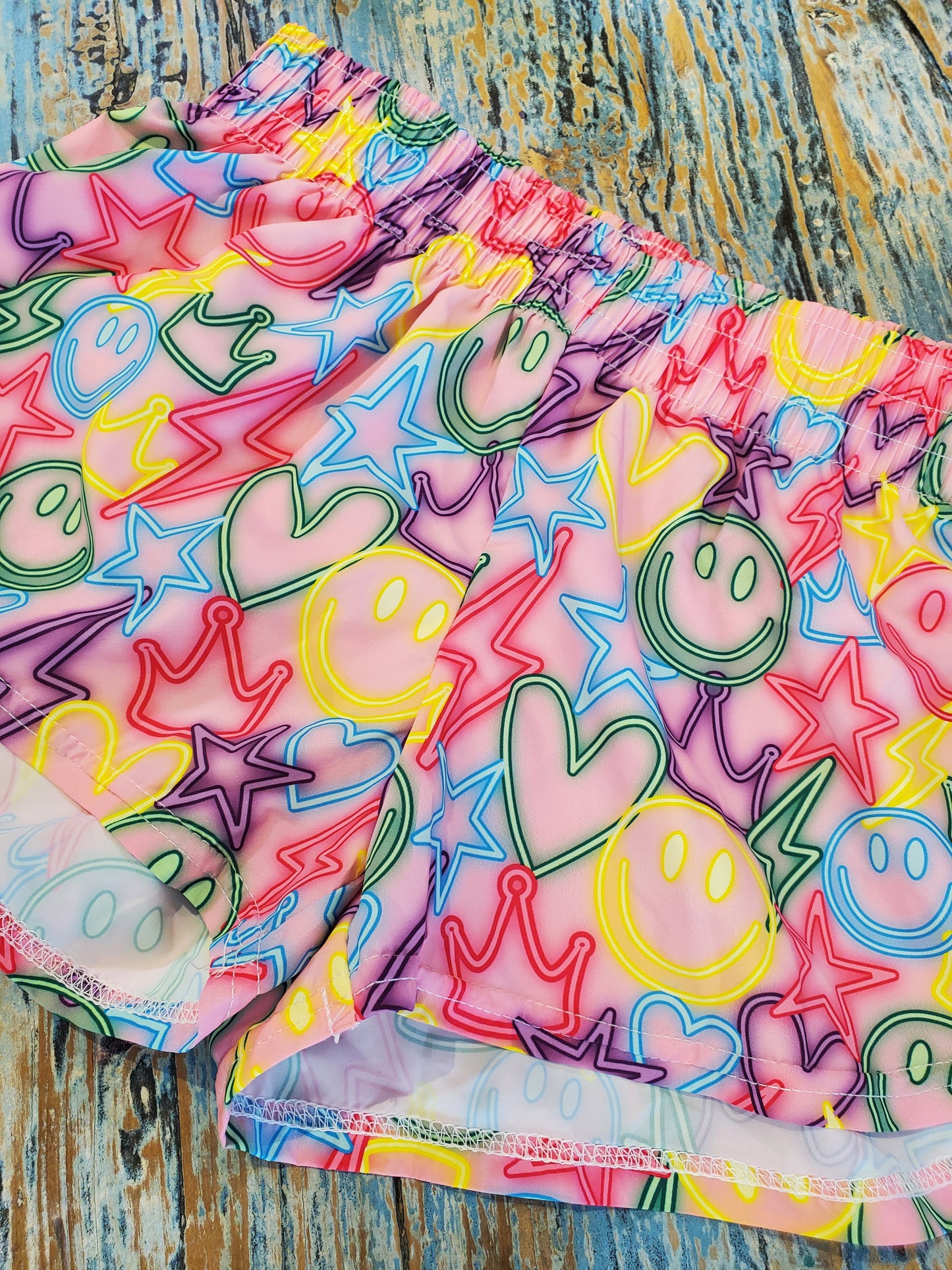 Steph Happy Neon Shorts