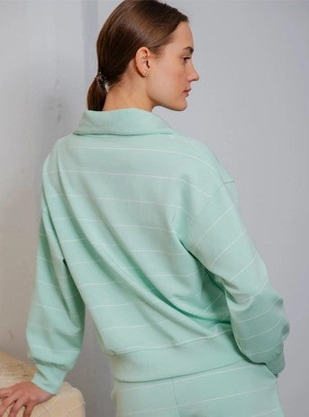 Scuba Stripe Quarter Zip