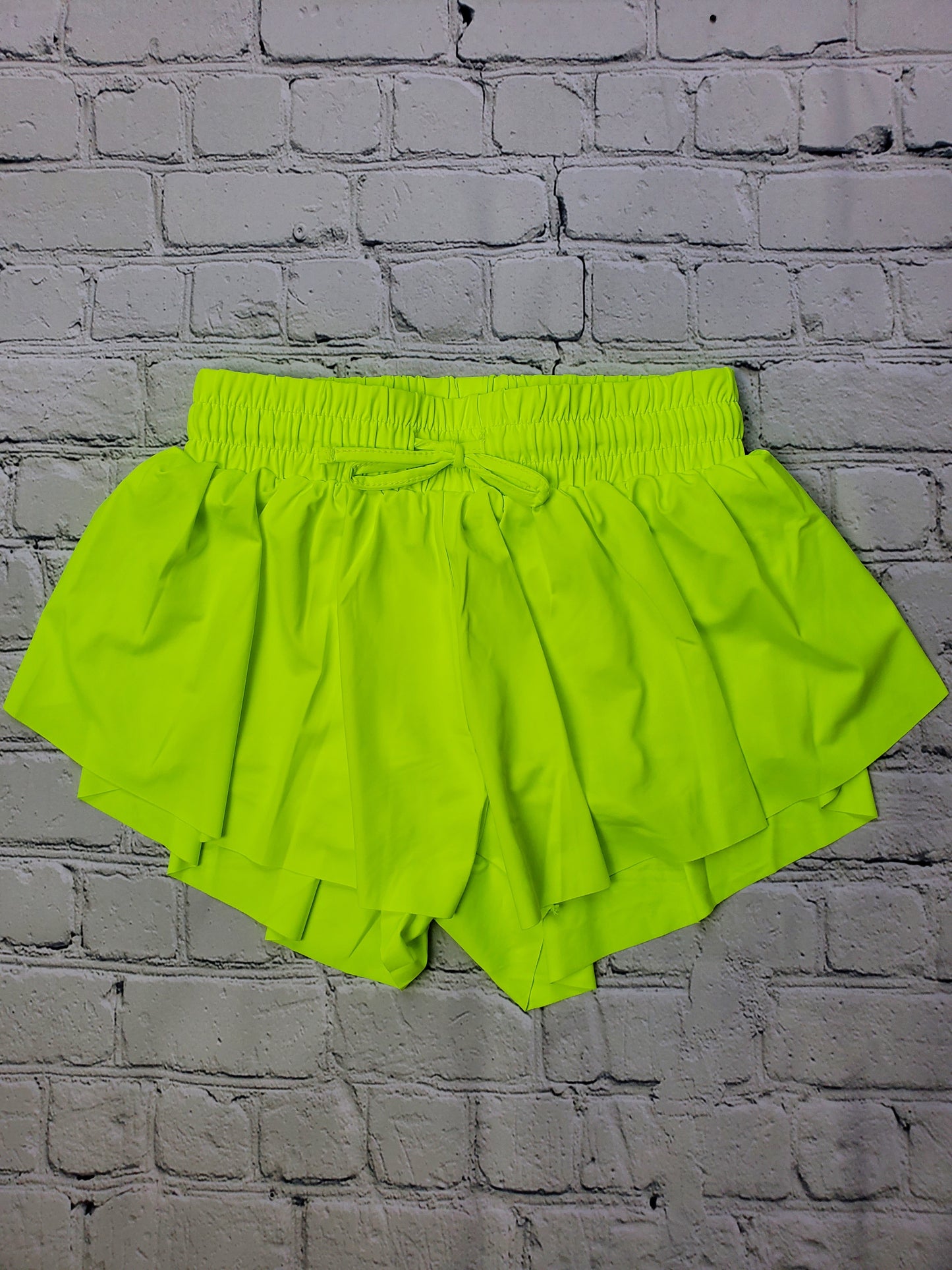 Junior Butterfly Shorts- Neon Yellow