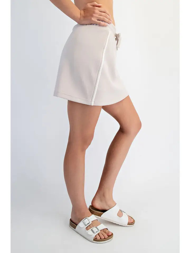 Piped Modal Skort