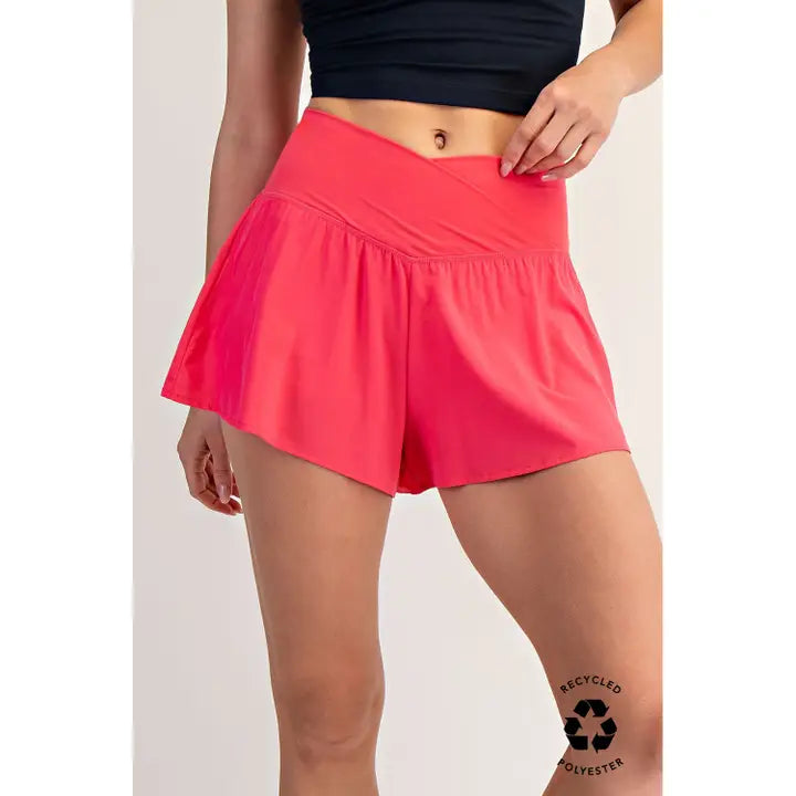 Crossover Flare Shorts