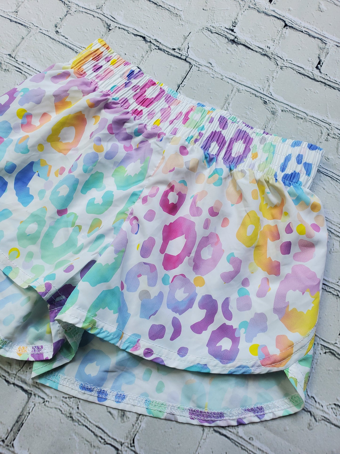 Steph Pastel Leopard Shorts