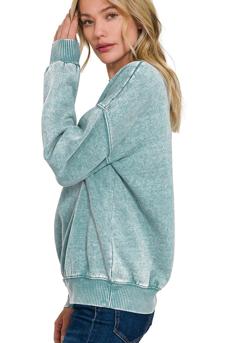 Acid Oversized Fleece Pullover