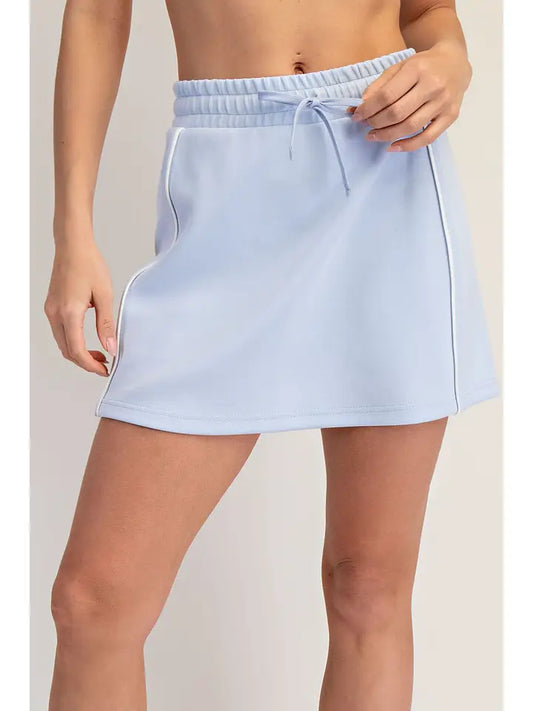 Piped Modal Skort