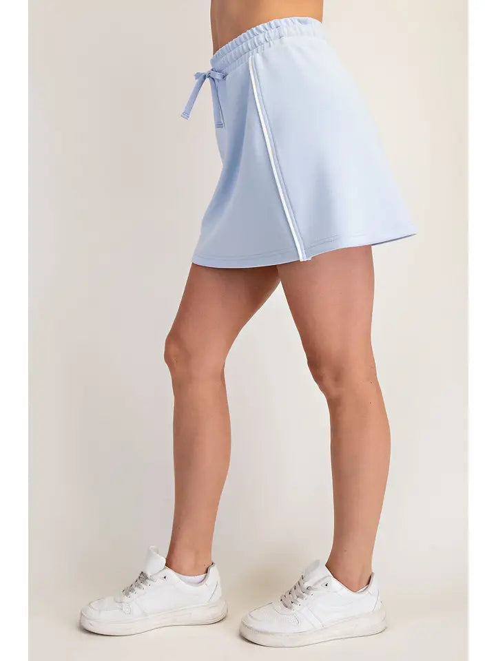 Piped Modal Skort