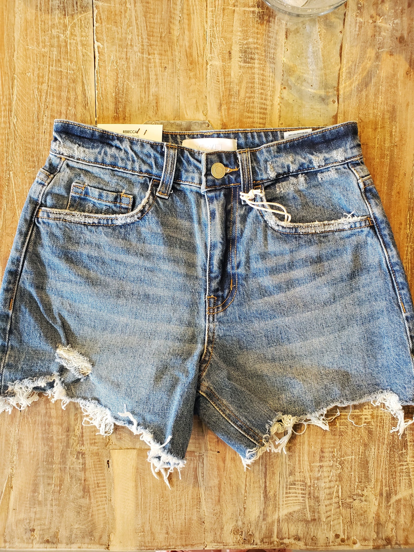 Rebecca High Rise Cutoffs